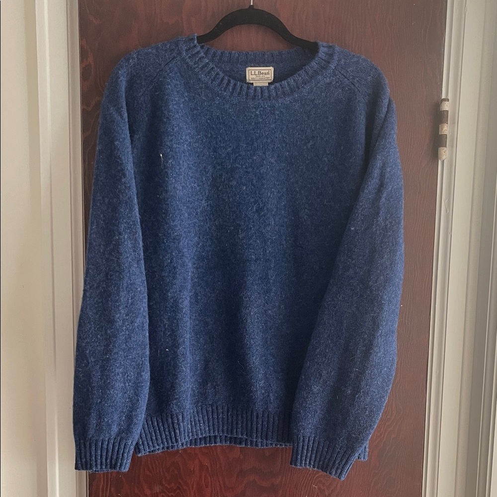 L.L. Bean Men's Deep Blue Crewneck Sweater